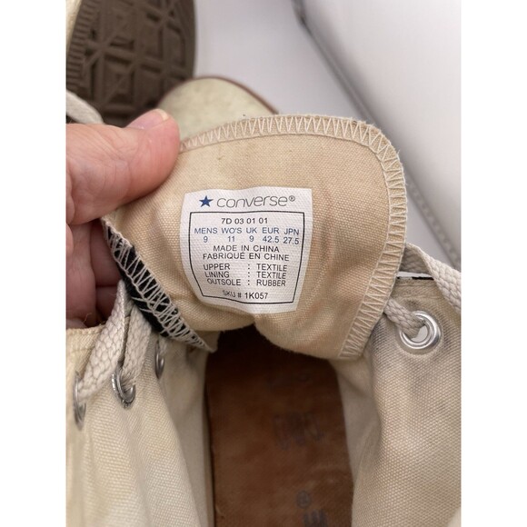 Converse Chuck Taylor Sneakers Size 9 PEACE SIGN  All Star Vintage, Early 2000s - Picture 8 of 8